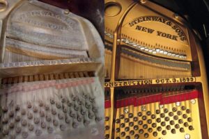 PianoWorks restoration before and after