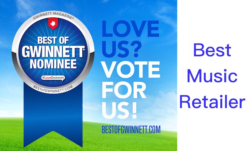 Best of Gwinnett Magazine - Vote PianoWorks for Best Music Retailer