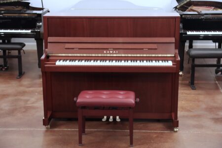 Pre-Owned Kawai K300 (2023), satin mahogany, full view