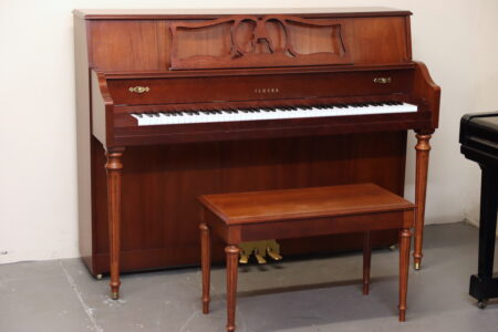 2001 Yamaha M500S console piano, full view