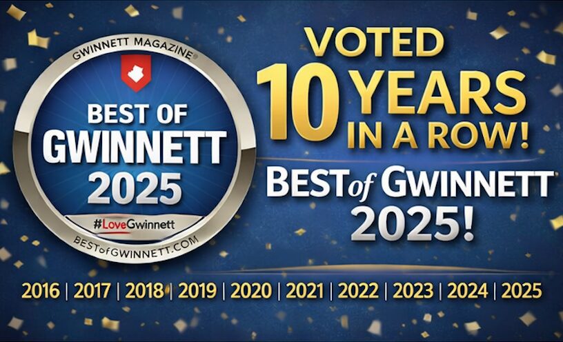 PianoWorks wins "Best of Gwinnett" for 10 years in a row!