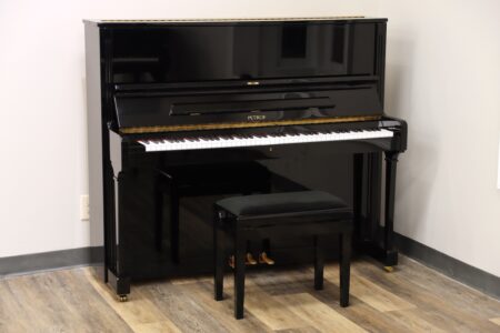 2003 Petrof P125 upright | PianoWorks | full view with adjustable bench