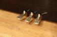 Pre-Owned Yamaha U1 Silent, polished brass pedals