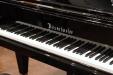 Bösendorfer 214VC Beethoven Edition, mother-of-pearl inlaid logo on keyboard