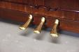 Pre-Owned Story & Clark Prelude studio upright piano, brass pedals