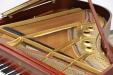 Refurbished Steinway model L, view of plate and strings