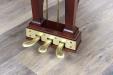 Refurbished Steinway model L, solid brass pedals