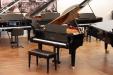 Pre-Owned Yamaha GB1K baby grand piano, full view