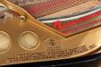 1922 Steinway model O, restored in Europe, detail of reguilded plate
