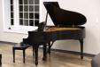 Restored 1957 Steinway model S | right side view of curve