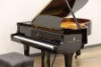 Rebuilt & Updated 1908 Steinway model A | PianoWorks | treble side brass logo
